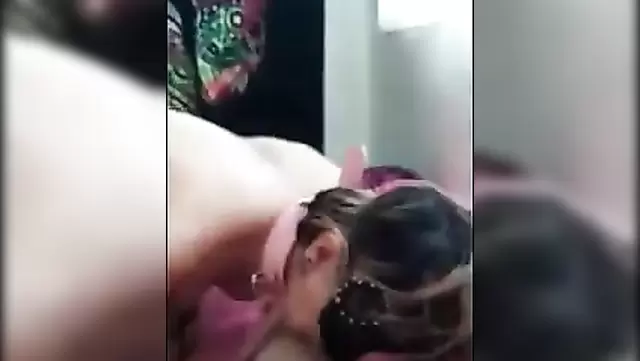 Tajik granny gives a passionate blowjob to a married woman