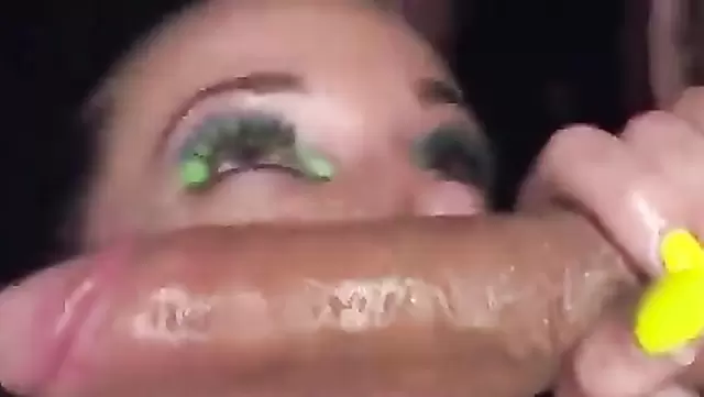 A wet Tajik girl eagerly sucks a man's cock